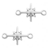 DQ Metalen bedel / tussenstuk Galaxy Star Antiek zilver